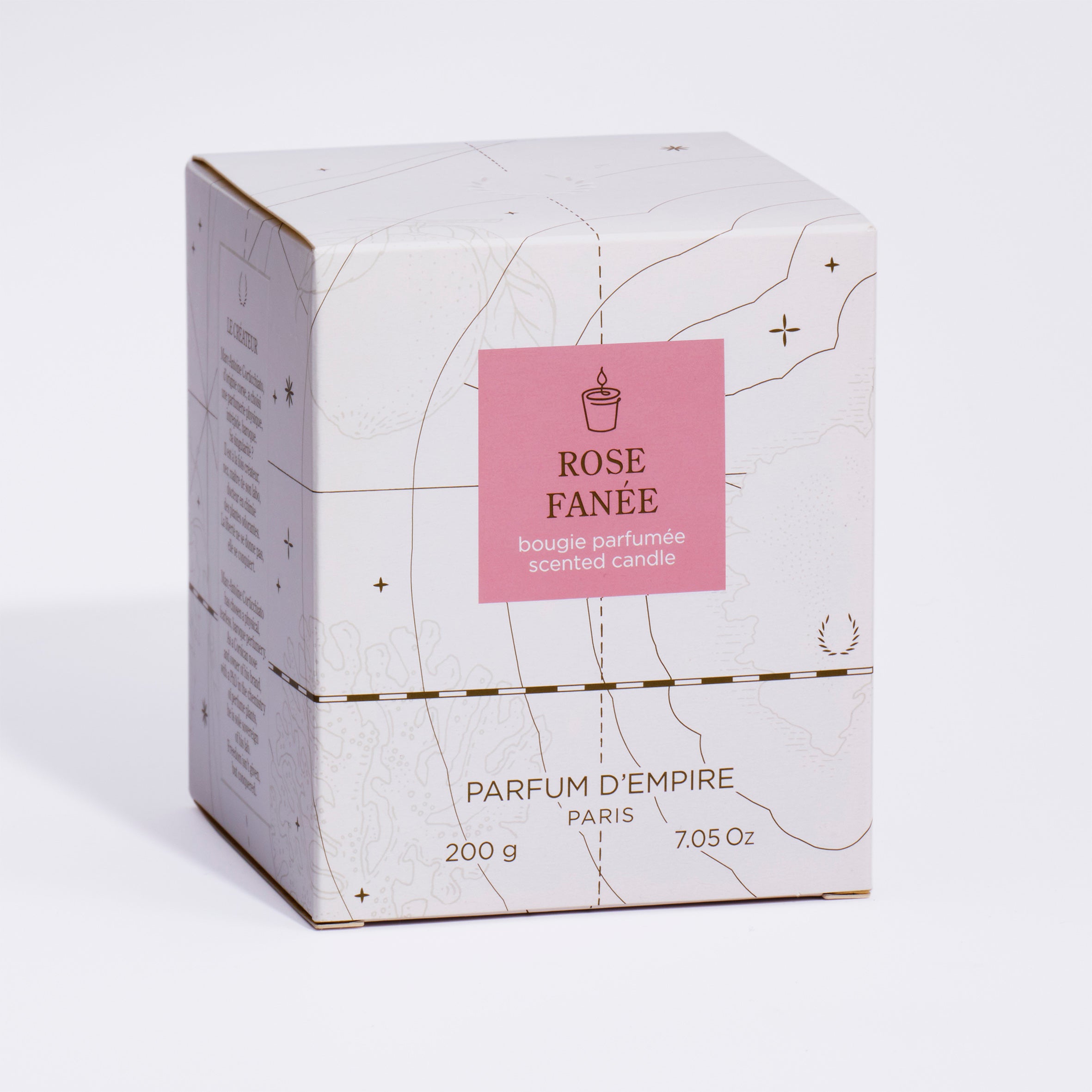 Bougie Rose Fanée