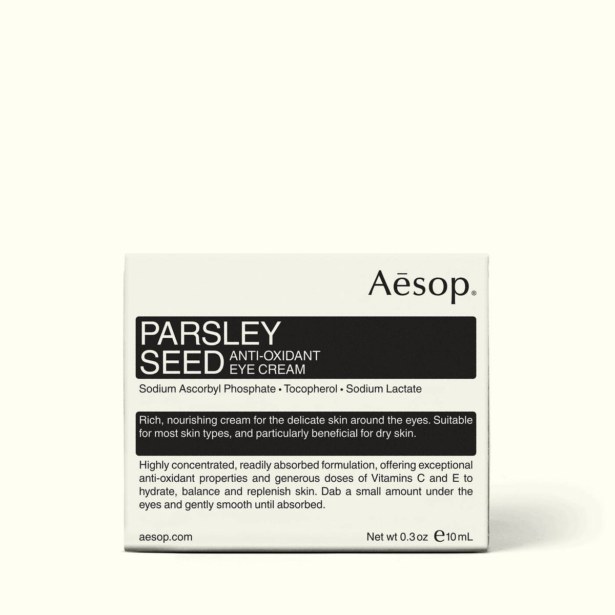 Crème pour les Yeux anti-oxydante à la graine de persil