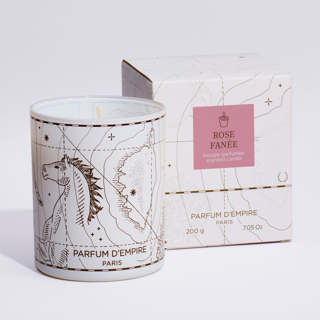 Bougie Rose Fanée