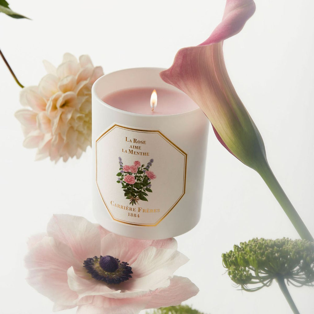 Bougie La Rose Aime La Menthe